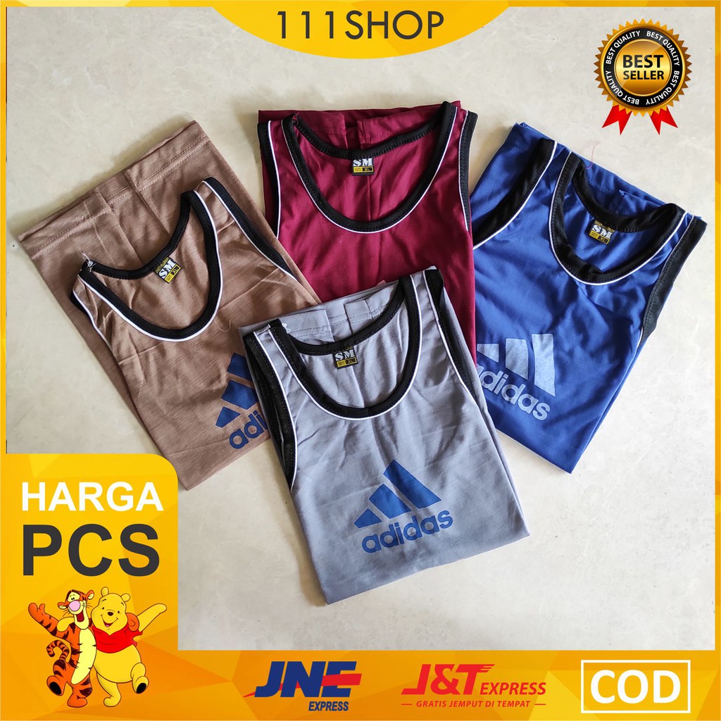 SINGLET PRIA WARNA TANK TOP PRIA KAOS DALAM LAKI ADIDS