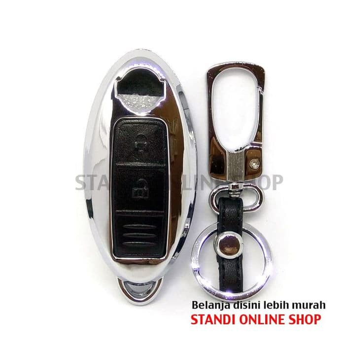 Sarung Kunci Remote Cover Smartkey Alloy Nissan Juke Hitam