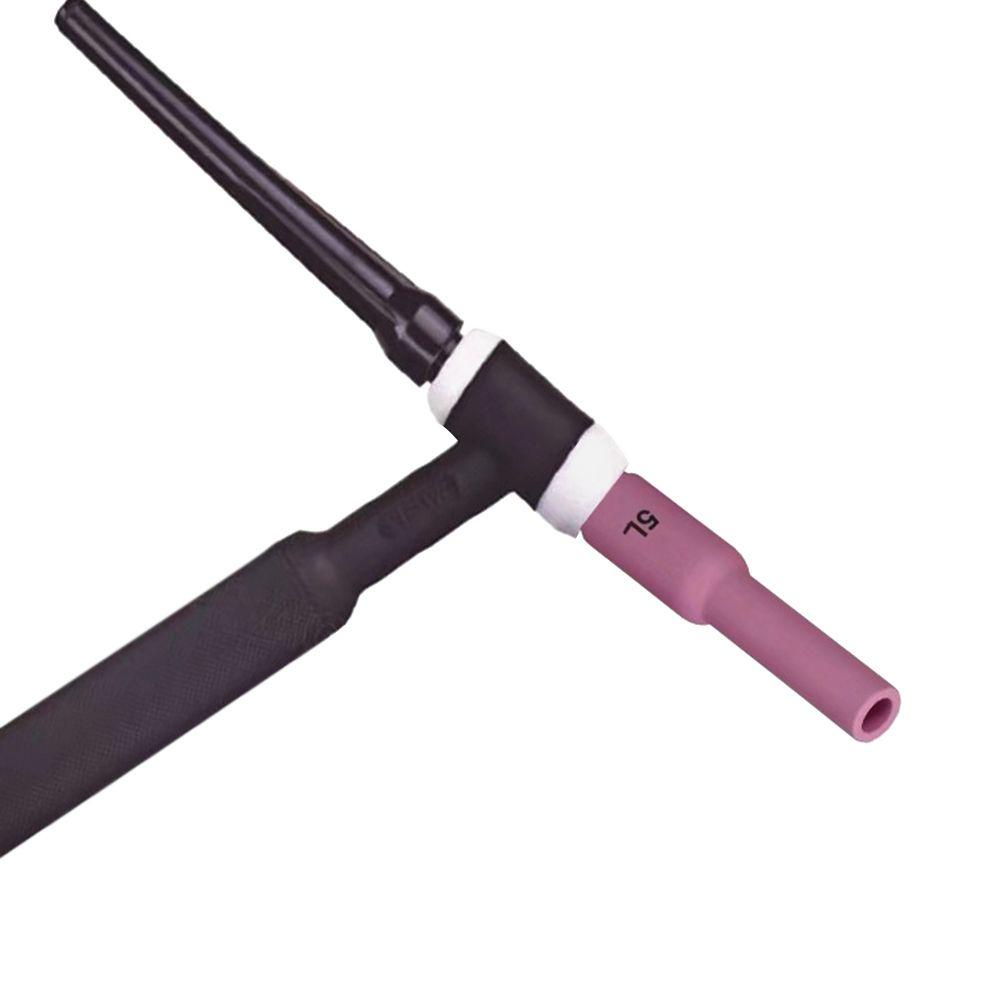 Solighter 5pcs Dipanjangkan Aksesoris Nozzle Keramik Torch Tip Nozzle Perisai Cup WP17 /18 /26