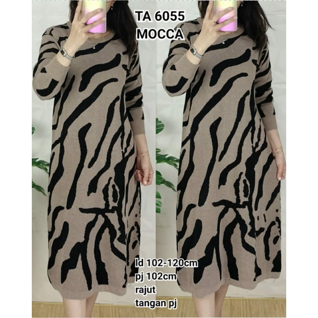 Long Tunik Rajut Bangkok Dress Rajut Premium Yerri