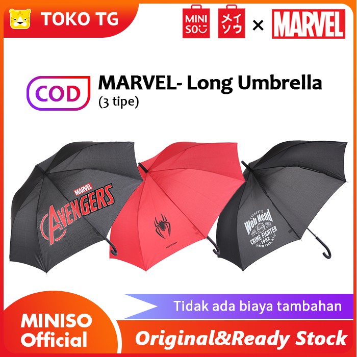 Miniso Marvel Long Umbrella Payung