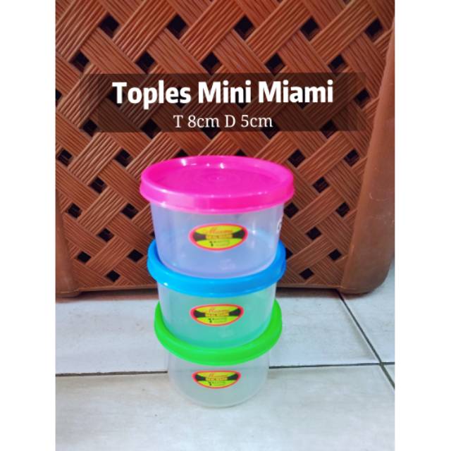 Toples Mini Miami / Sealware Mini / Souvenir / Tempat bumbu / Tempat Sambal