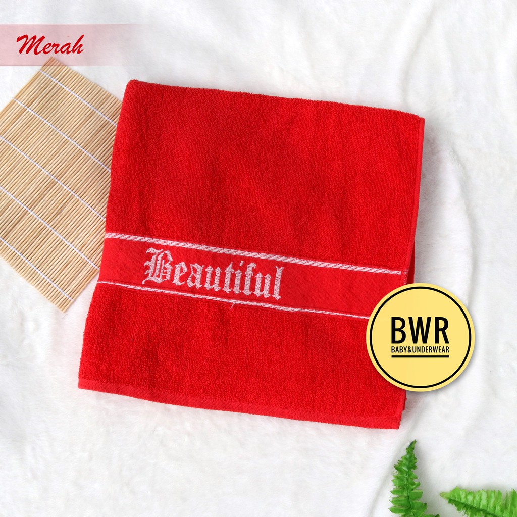 Handuk Mandi BEAUTIFUL 73x140 | Handuk Mandi Dewasa Katun Lembut - Bwr