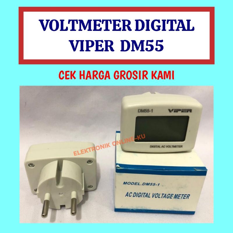 VOLTMETER DIGITAL VIPER DM55 AC 220V