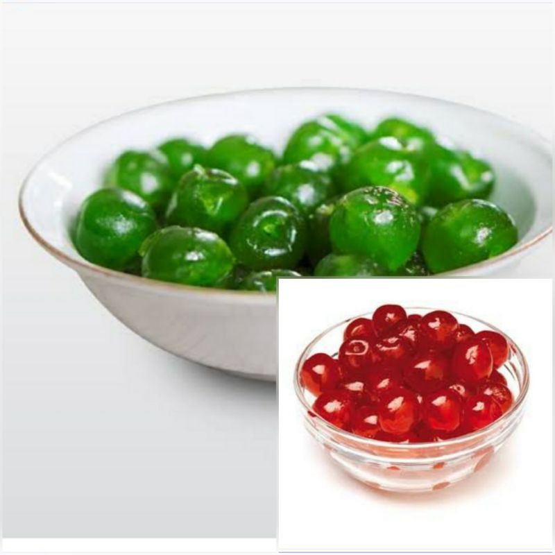 

100 gr cerry - cerry tanpa tangkai - cerry garnish