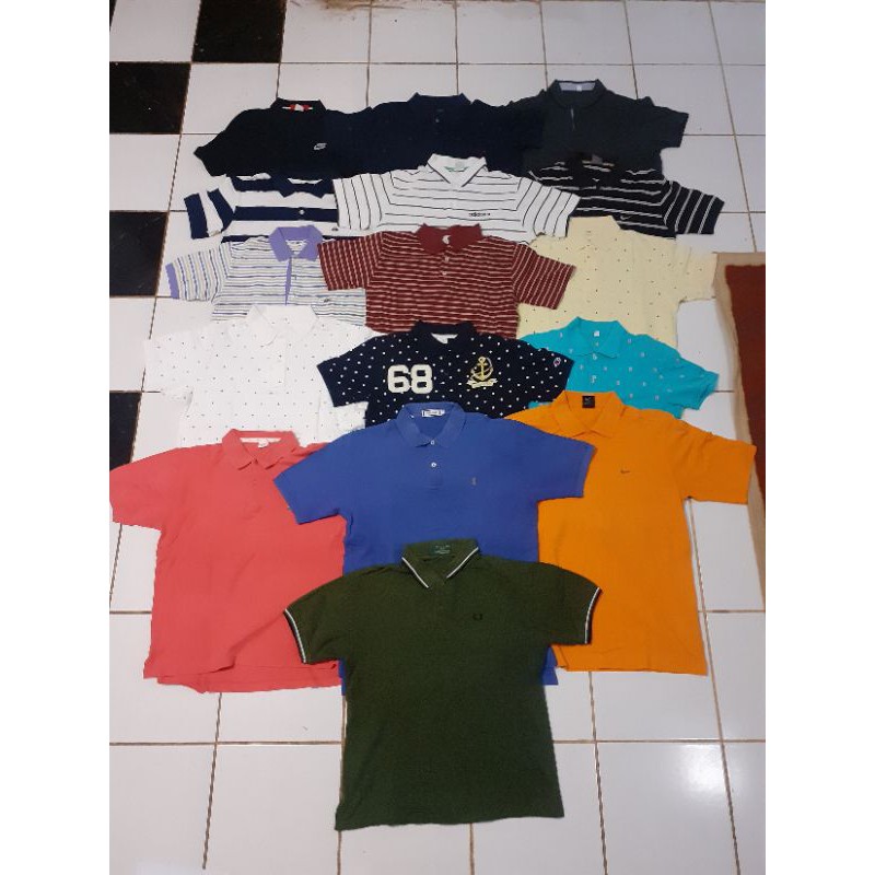 Borongan polo shirt second
