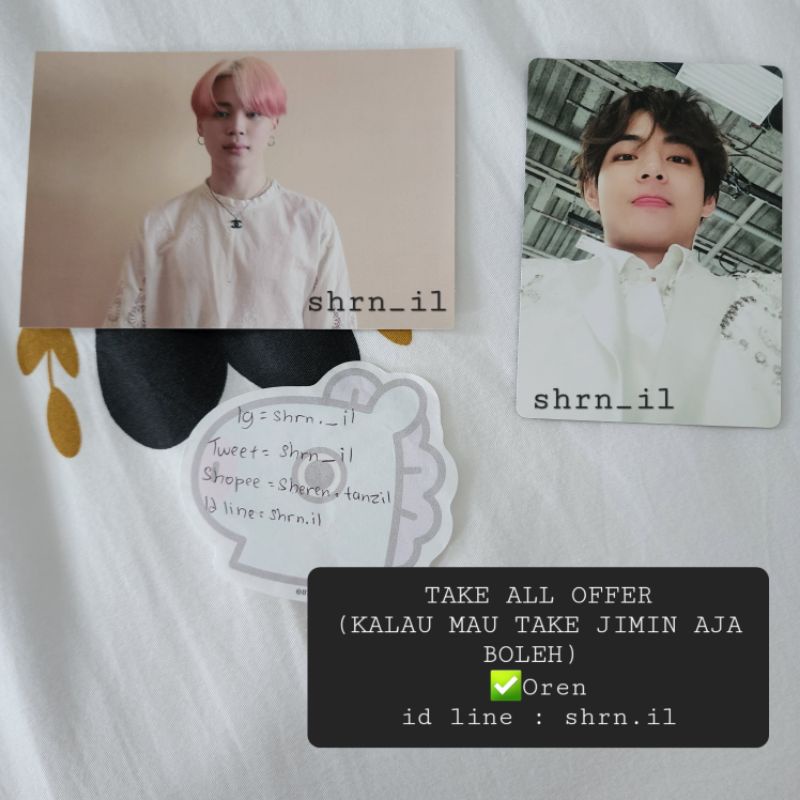 (BOOKED) Jimin bc + tae melet