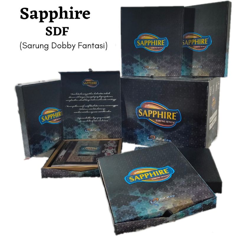 Sarung Sapphire SDF Sarung Dobby Fantasi Ecer Grosir SN