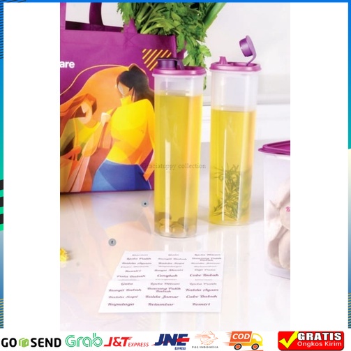 Botol minyak  Cooking oil 1.1L Tupperware 2 Pcs