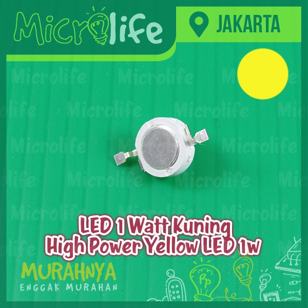 LED 1 Watt Kuning High Power Yellow LED 1w