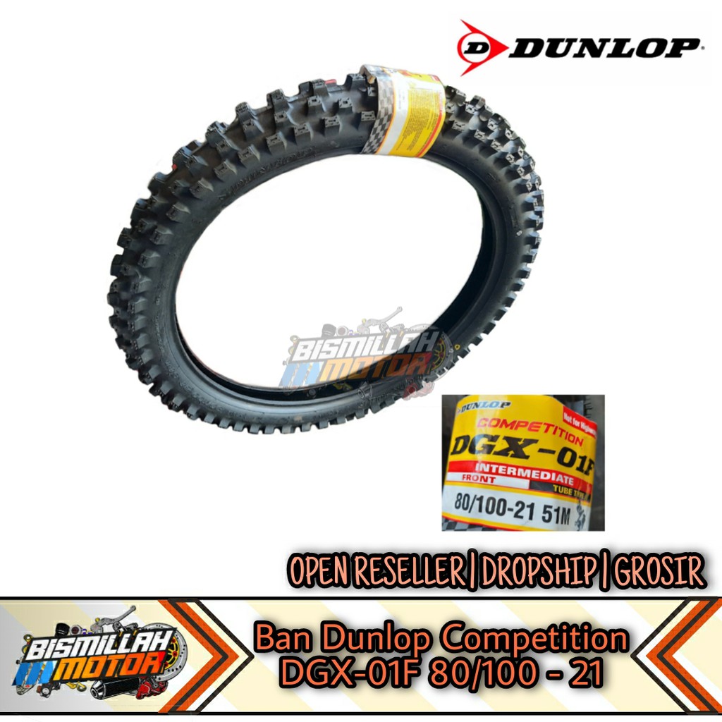 BAN TRAIL DUNLOP COMPETITION DGX 01F 80/100 RING 21