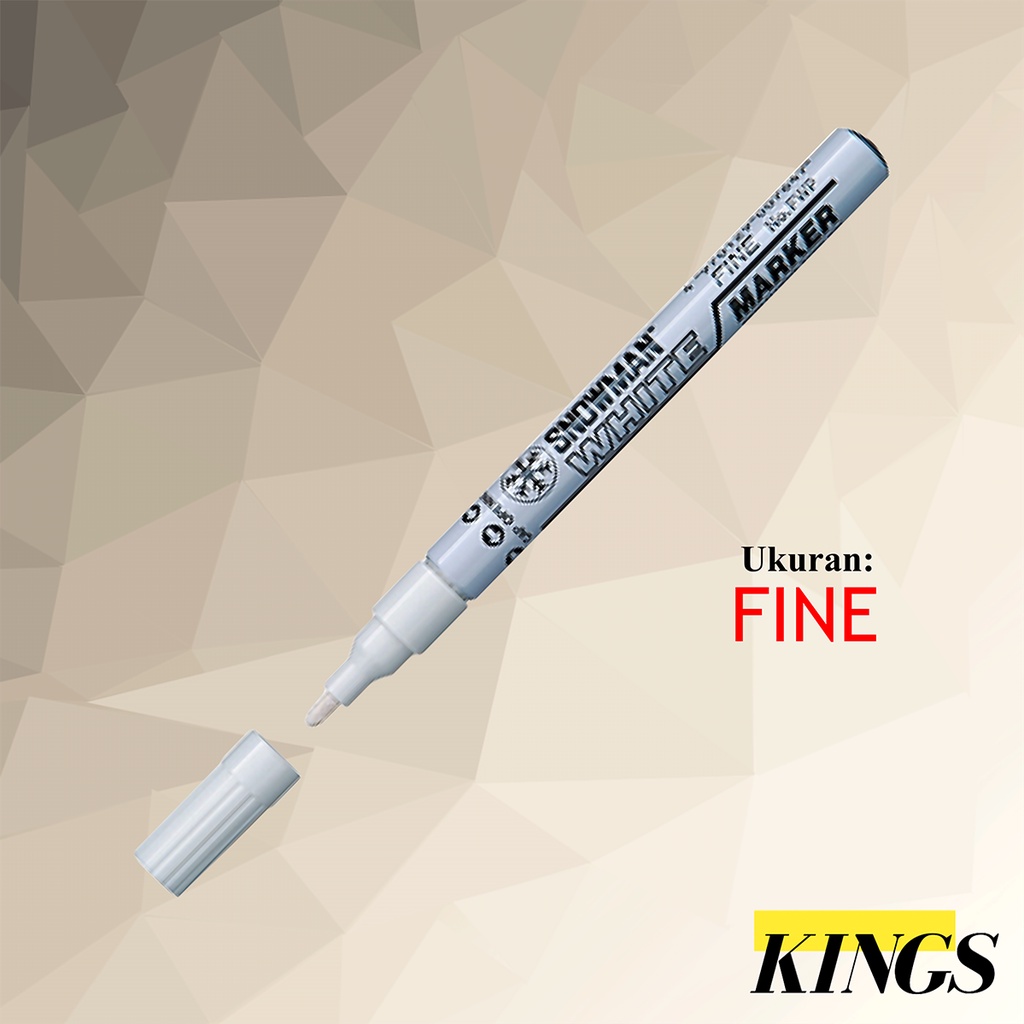 

Snowman Paint Marker Fine / Spidol White / Putih FWP-12