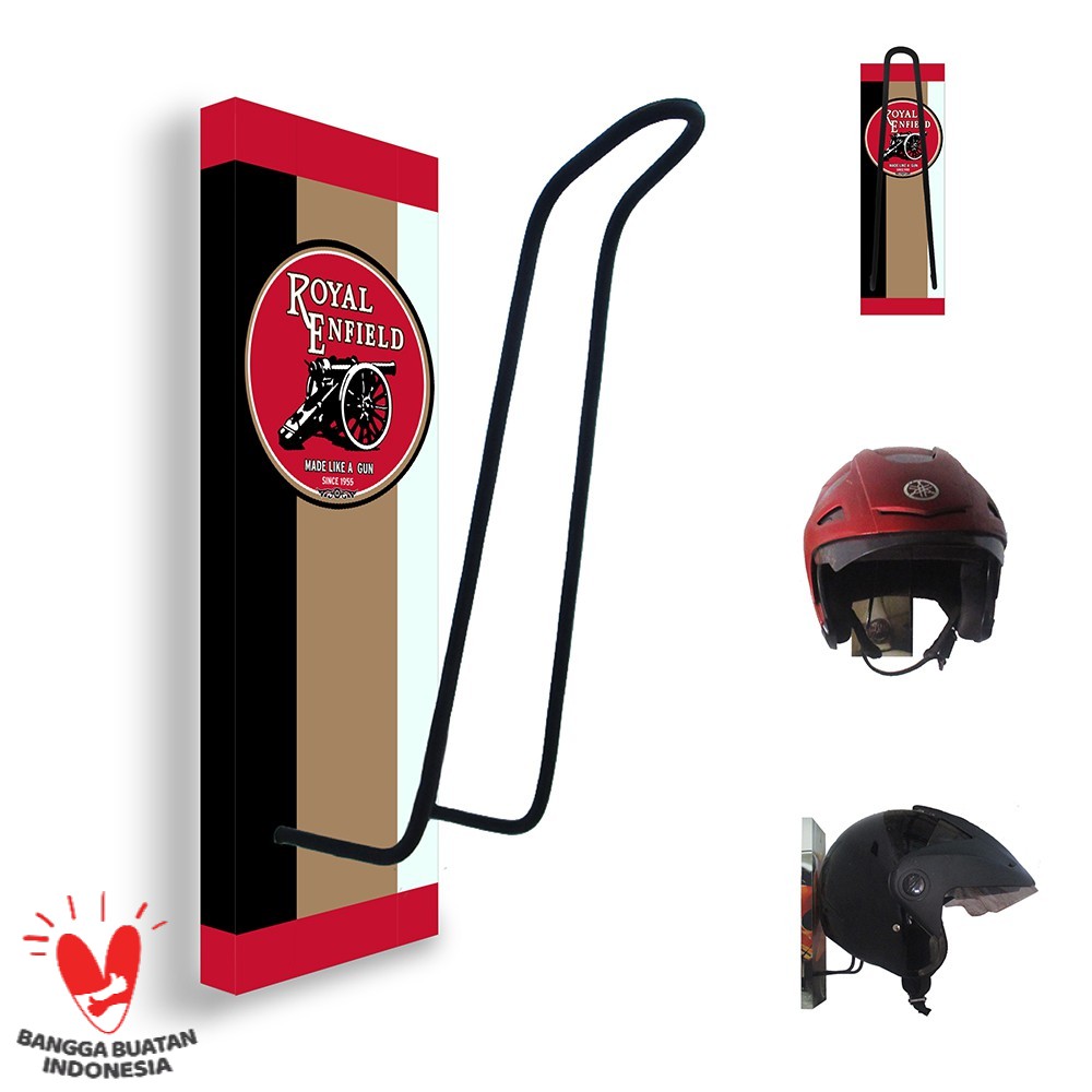 GANTUNGAN HELM - TEMPAT HELM - RAK HELM MOTOR ROYAL ENFIELD 108