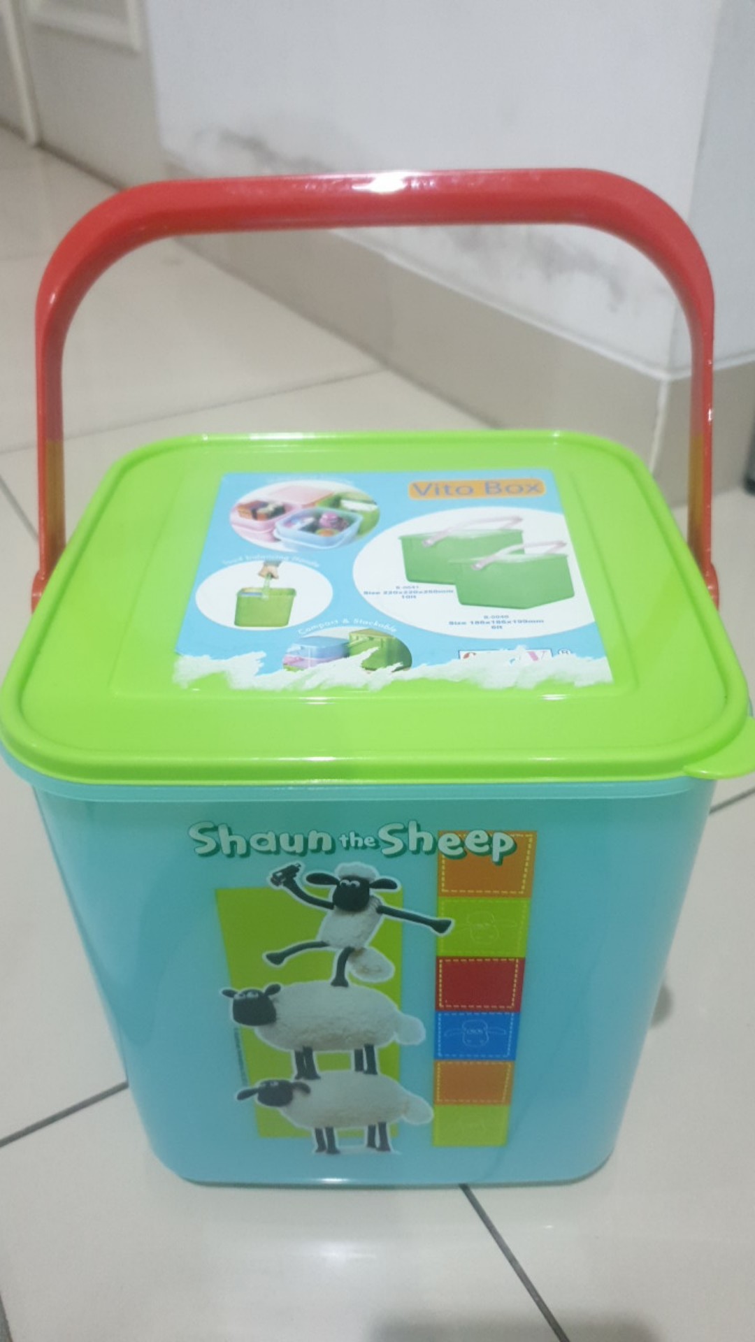 Onyx Kotak Penyimpanan / Vito Box Small Shaun The Sheep 5.2 L