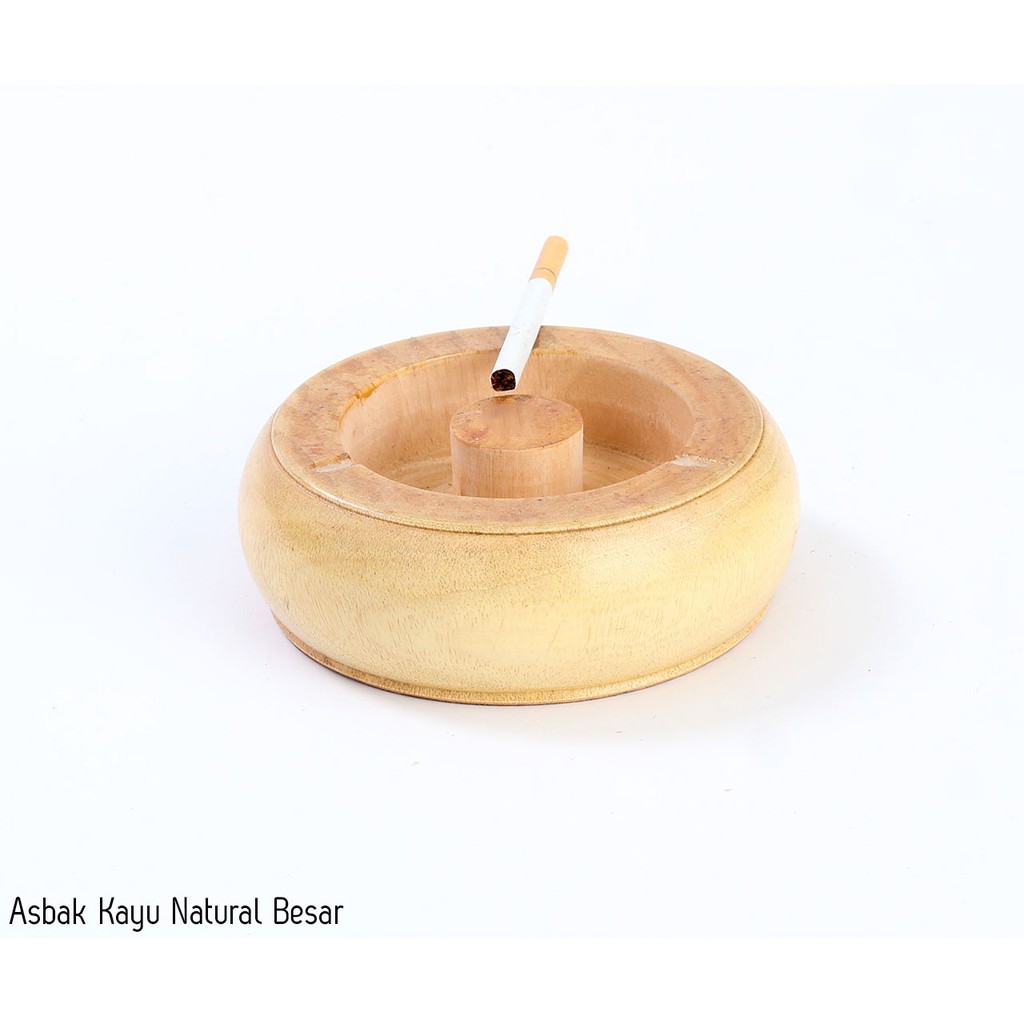 Asbak Kayu Natural Besar / Ashtray / Asbak Rokok Murah