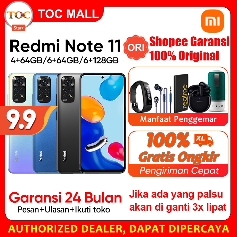redmi note 11 ram 4gb 6gb rom 128gb nfc prosesor snapdragon 680 layar 6 43 inch baterai 5000mah peng