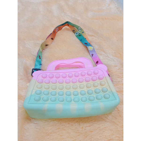 Tas pop it selempang 20cm lucu/tas hp pop it/tas anak