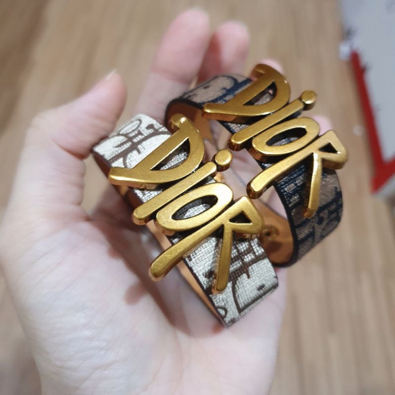 Gelang Kulit CD Premium Quality Tidak karatan Bracelet Branded band  Premium quality 2288