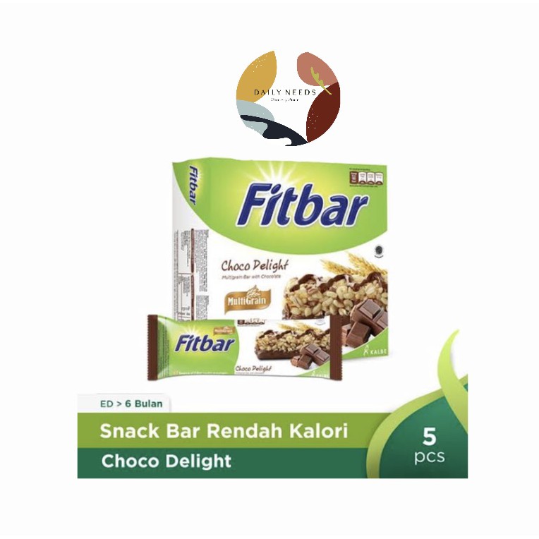 

Kalbe Fitbar Choco Delight Isi 5 Bar 22 gram Cereal / Sereal