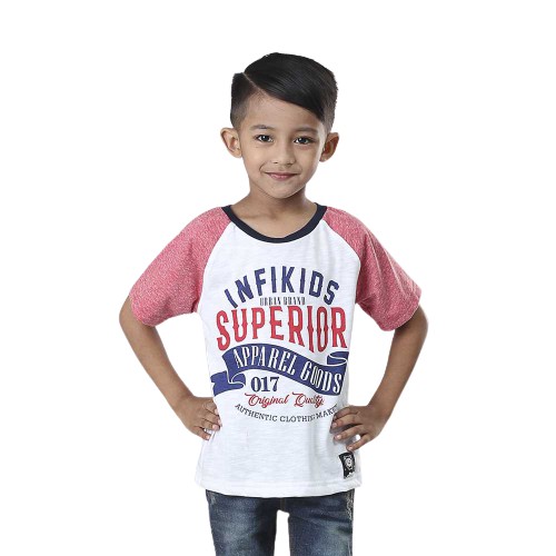 Kaos Anak Laki-laki Katun Combed T-Shirt Cowok Distro Infikids Original Lengan Pendek dan Tanpa Lengan