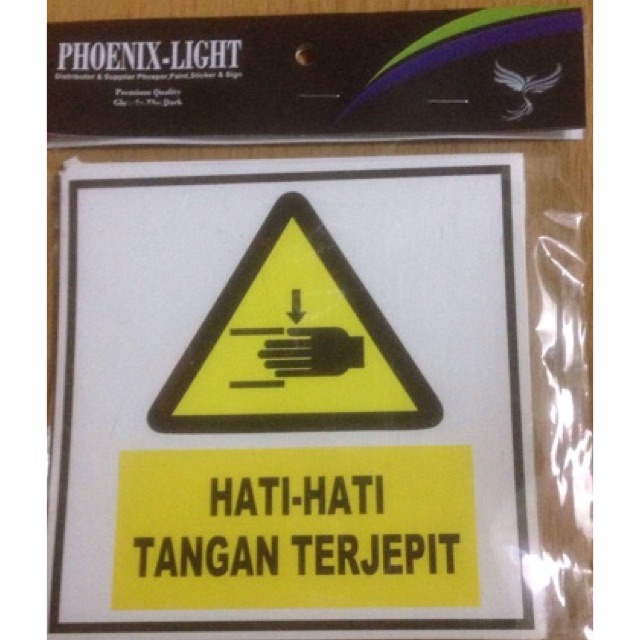 

Sticker Hati-Hati Tangan Terjepit 10x10cm