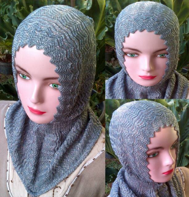 Ciput Antem Glitter Top Seller Promo Rajut Inner Hijab Gliter / Daleman Hijab Rajut Glitter Antem