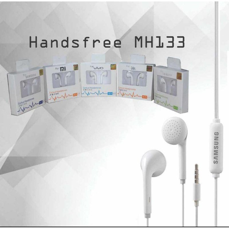 Handsfree/Earphone/Headset MH133 + MIC 99% ORI Suara Bass