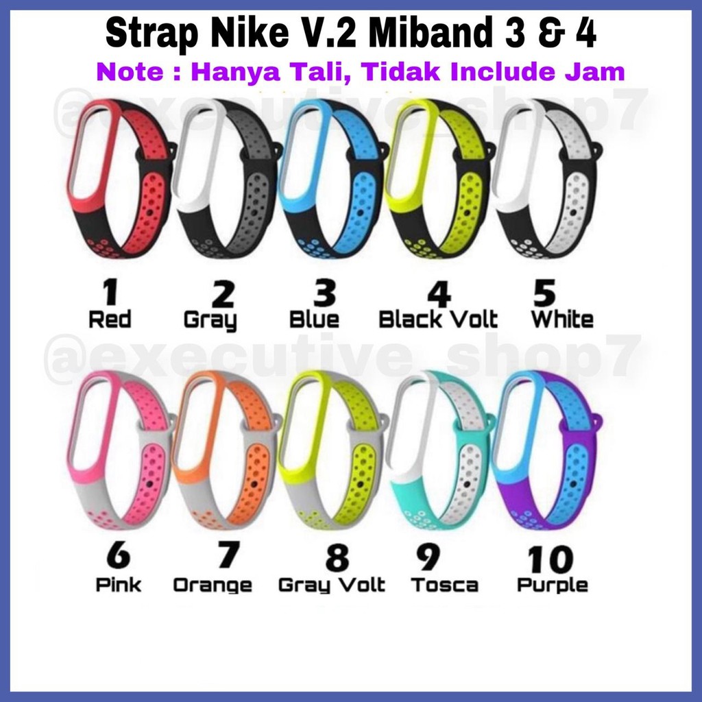 Strap  Lubang-lubang V.2 Miband 3 &amp; 4