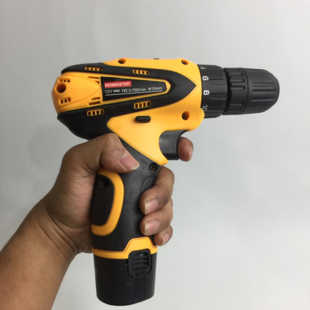 CRAZY SALE | Mesin Bor Cas Cordless Baterai kenmaster 12V / Tanpa kabel KM0612