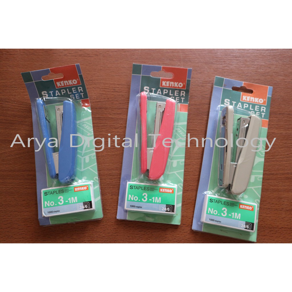 

Staples Stapler HD 50 Isi Satu Set Kenko Steples Hekter Jetrekan Cekrekan