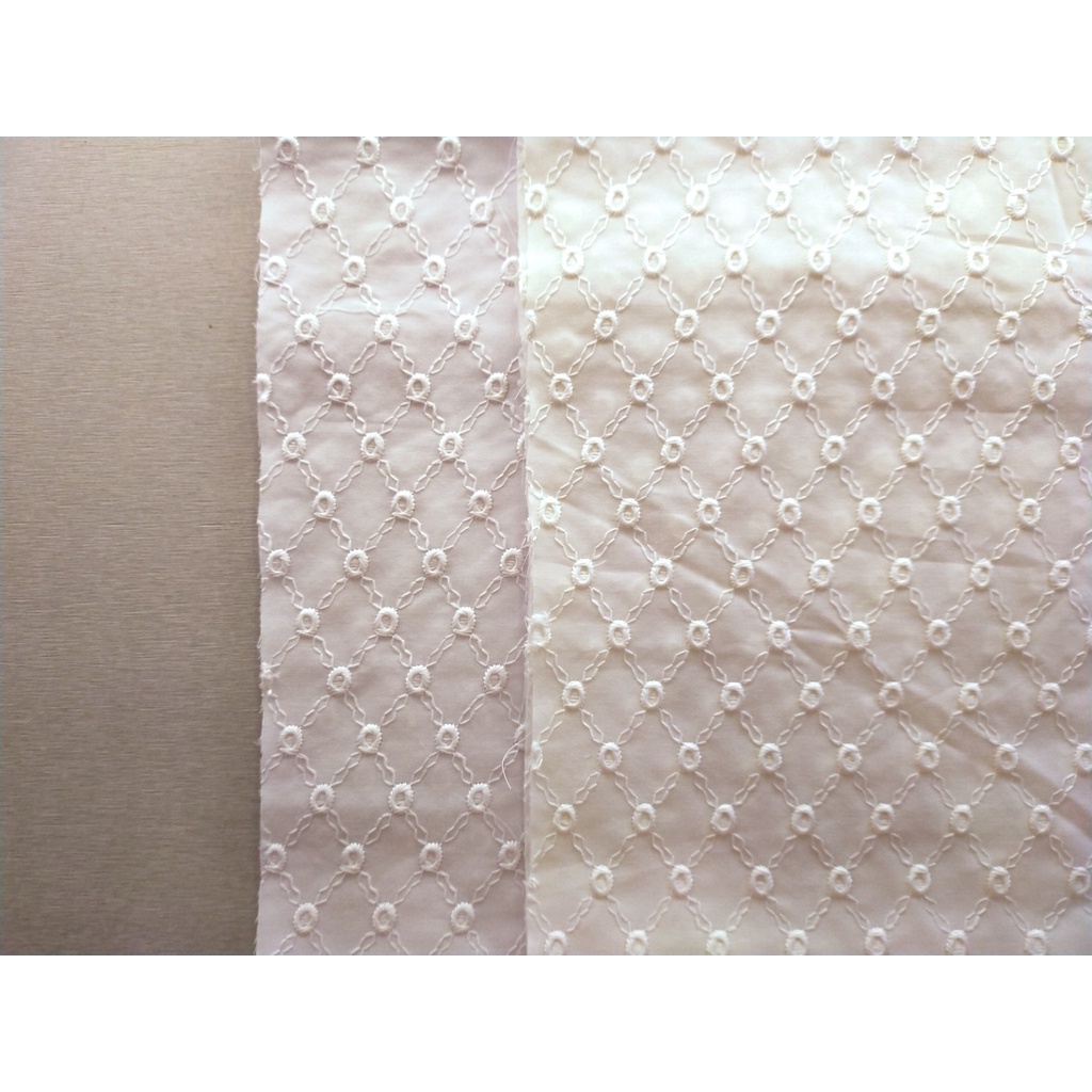 Kain Katun Paris Bordir Premium (Harga/Meter)