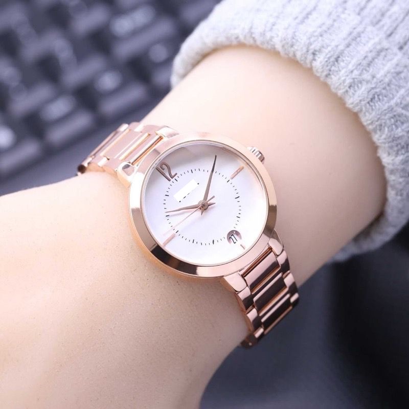 (BISA COD) BEST SELLER! JAM TANGAN FASHION WANITA KACA BELIMBING TANGGAL AKTIF