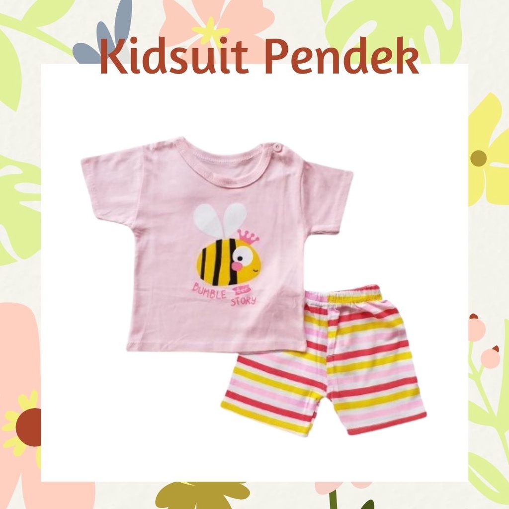 Plazababyku KIDS SUIT PENDEK Setelan Anak / Piyama anak / baju anak laki-laki Import ebv cewek TOT1