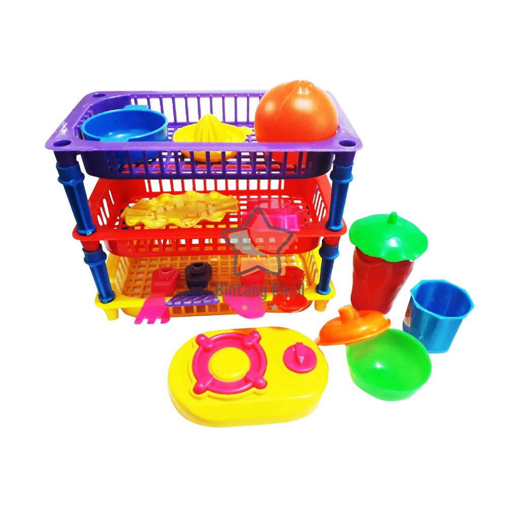 Kitchen Set 300 Kit-0763 / Rak Susun / Masak-masakan