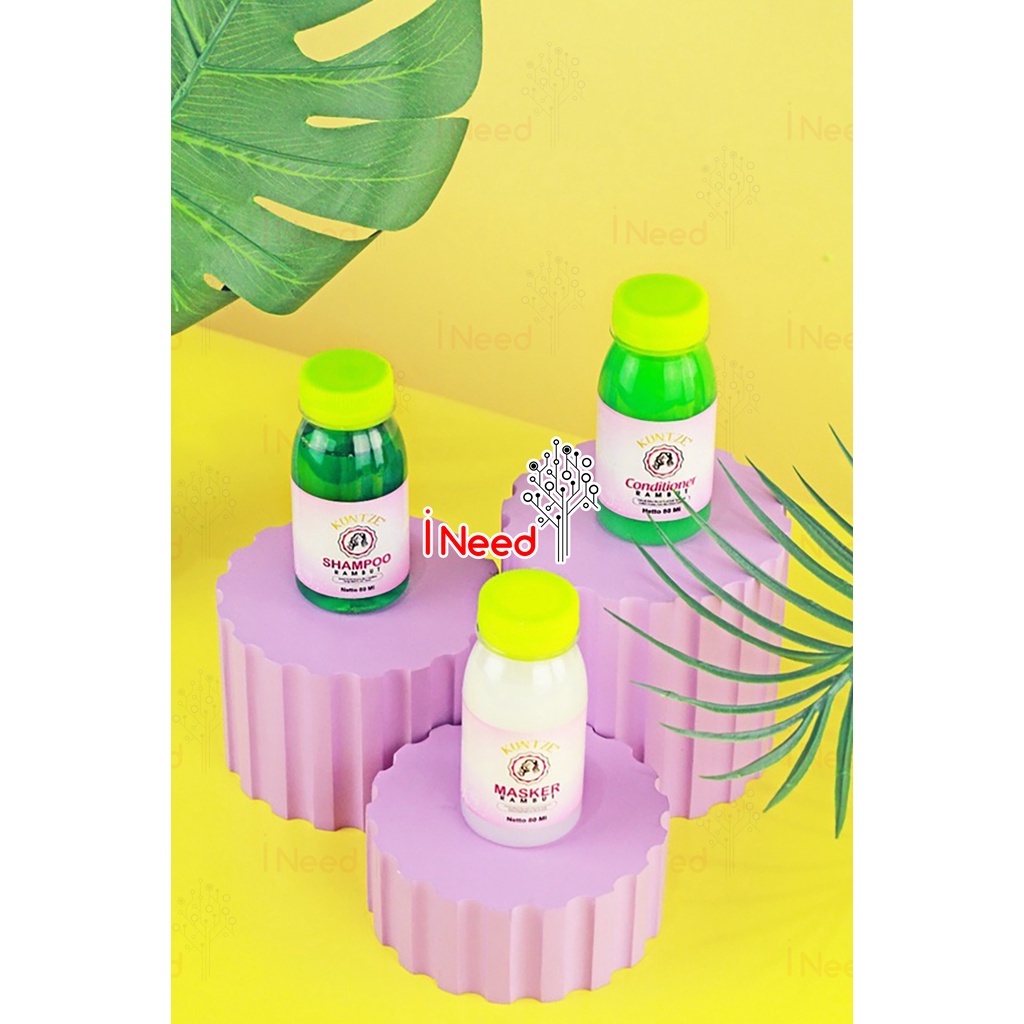 (INEED) (PAKET 3IN1) Paket Shampoo Pelurus Rambut 3in1 Bpom/ Sampo Pelurus Rambut 3in1 Bpom - KUNTZE