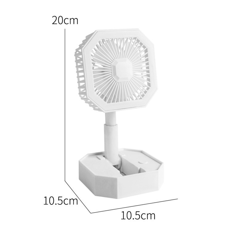 Kipas Angin Lipat Lampu LED - Mini Fan Foldable LED Light - Kipas Mini Lampu LED