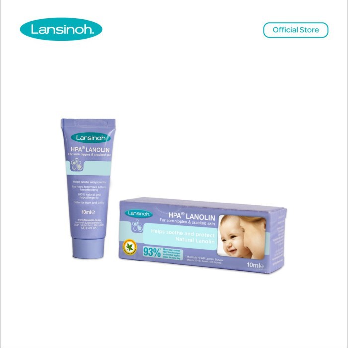 HPA LANOLIN FOR SORE NIPPLE &amp; CRACKED SKIN 10ML LANSINOH 10305