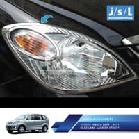 Aksesoris Fariasi Tambahan Toyota Avanza 2008 -2011 Head Lamp Garnish Sporty Chrome