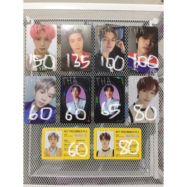 wts pc photocard nct jaehyun classic, jaehyun departure, doyoung loveholic benefit, yb sungchan shot