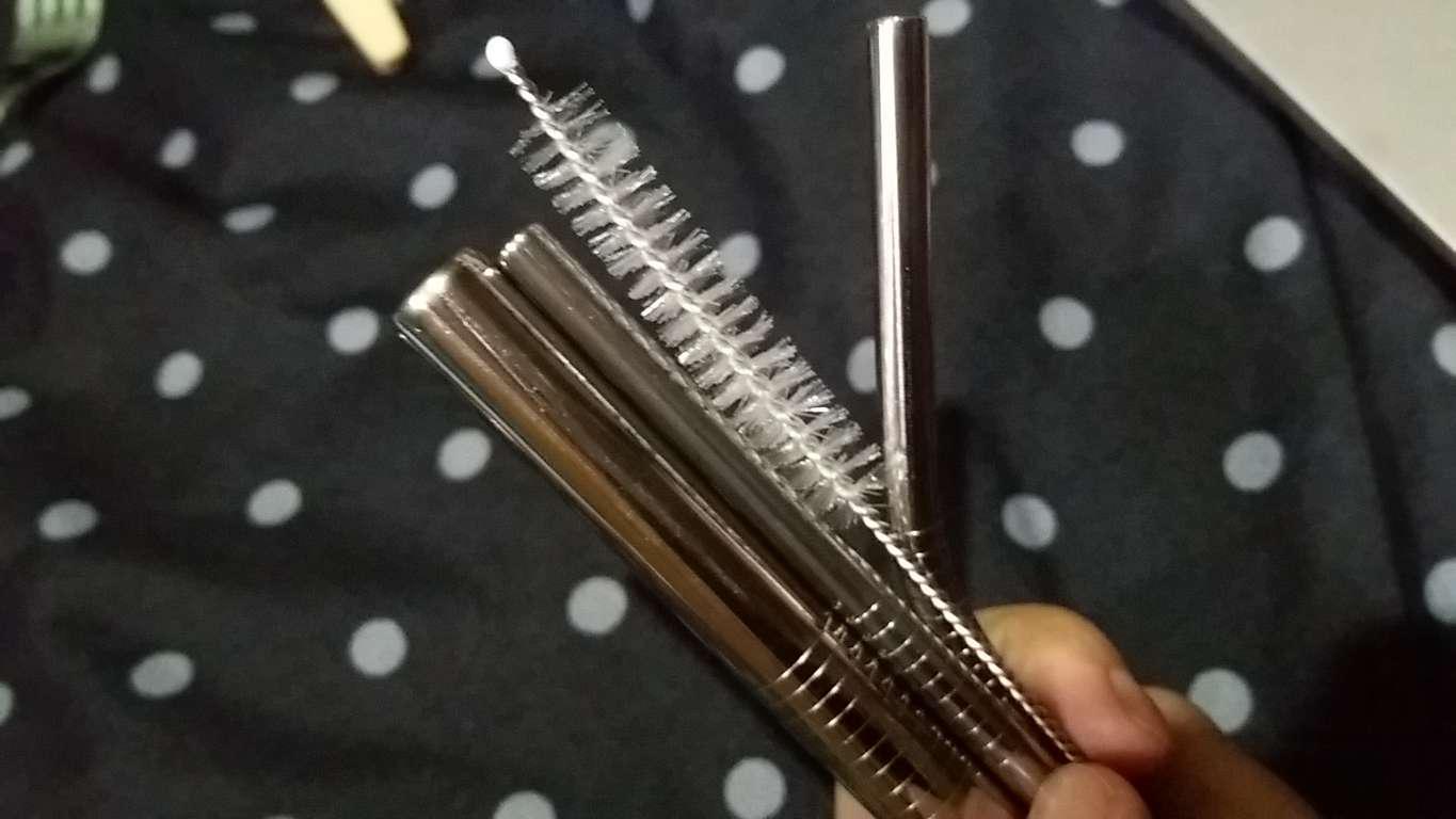 Sedotan Stainless Termurah Straw Brush Paket Boba