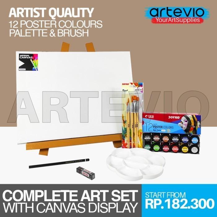 

Kanvas | Paket Lukis Besar / Paket Kanvas Lukis Cat Lukis Kuas Palet Dan Easel
