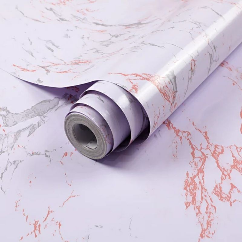 Wallpaper Sticker Dapur Marble Putih Marmer Marble