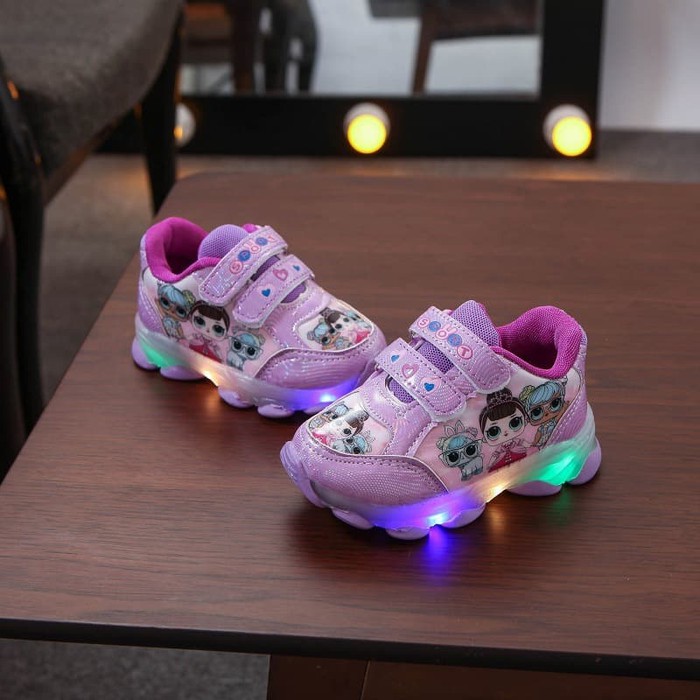 Sepatu anak led new LoL import size 21-30