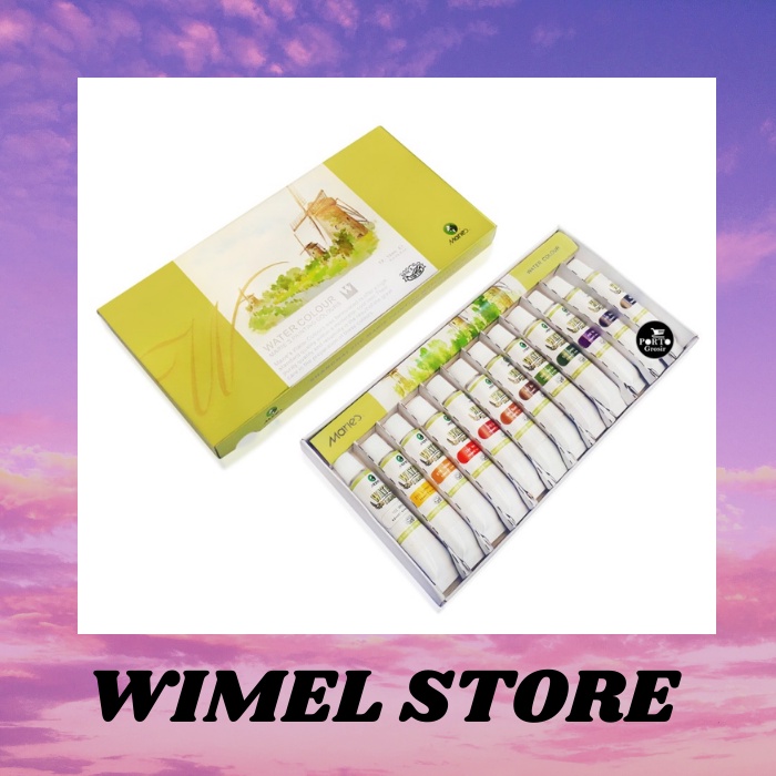

CAT AIR MARIES Water Colour Set Type 1325 UKURAN SATUAN 5ml 1 SET ISI 12 warna