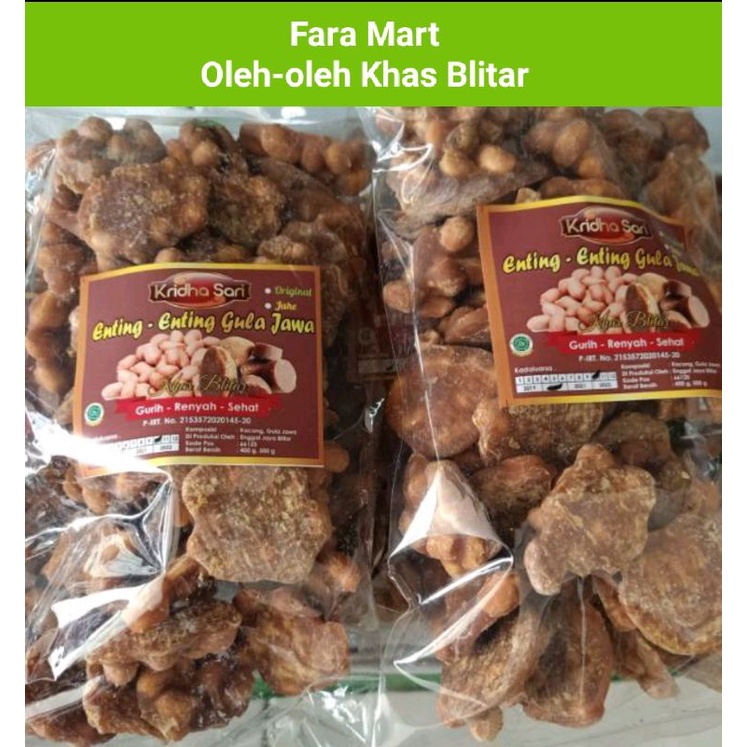 

ENTING ENTING GETI GULA JAWA KHAS BLITAR 400gr