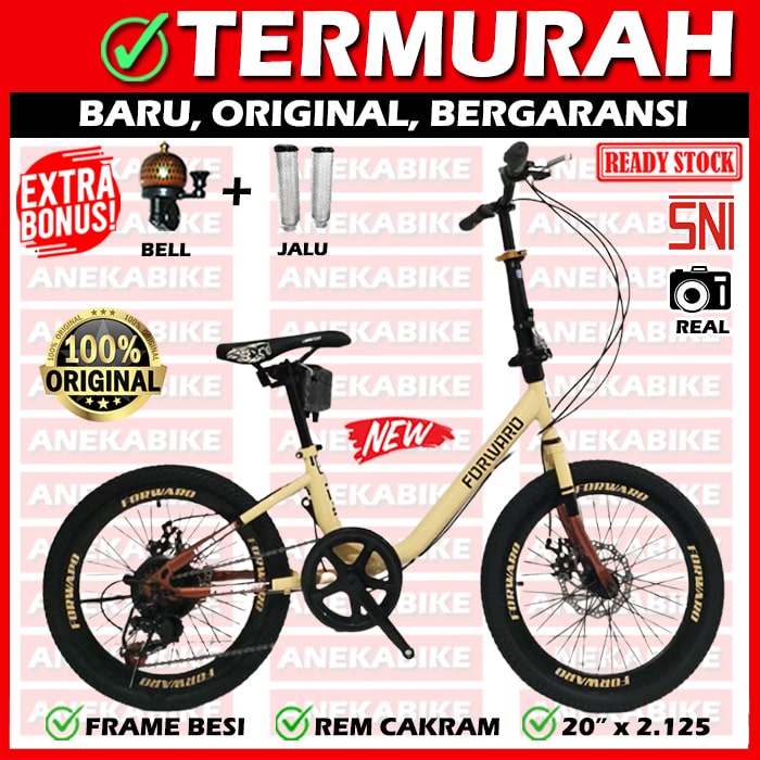 Sepeda Minion 20 Inch Forward 7 Speed Rem Cakram Original Termurah