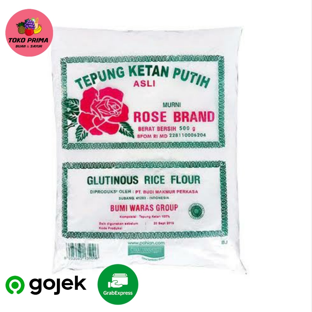 

Tepung Ketan Putih Rose Brand (@500 Gram)