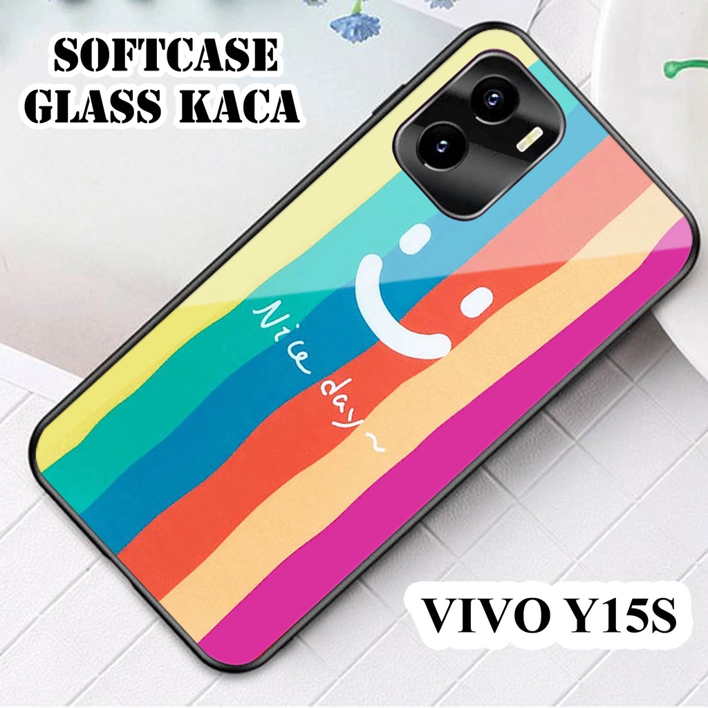 Softcase Glass Kaca VIVO Y15 S - Casing HP VIVO Y15 S[ S24 ].