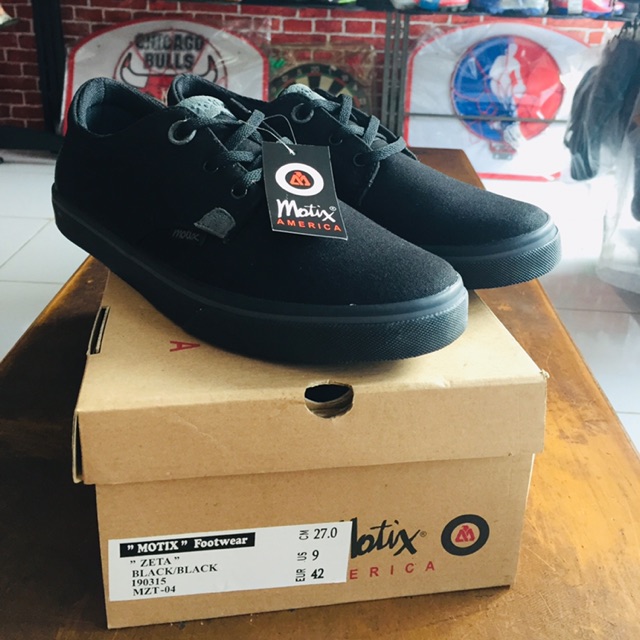 SEPATU MOTIX FOOTWEAR ZETA BLACK ORIGINAL