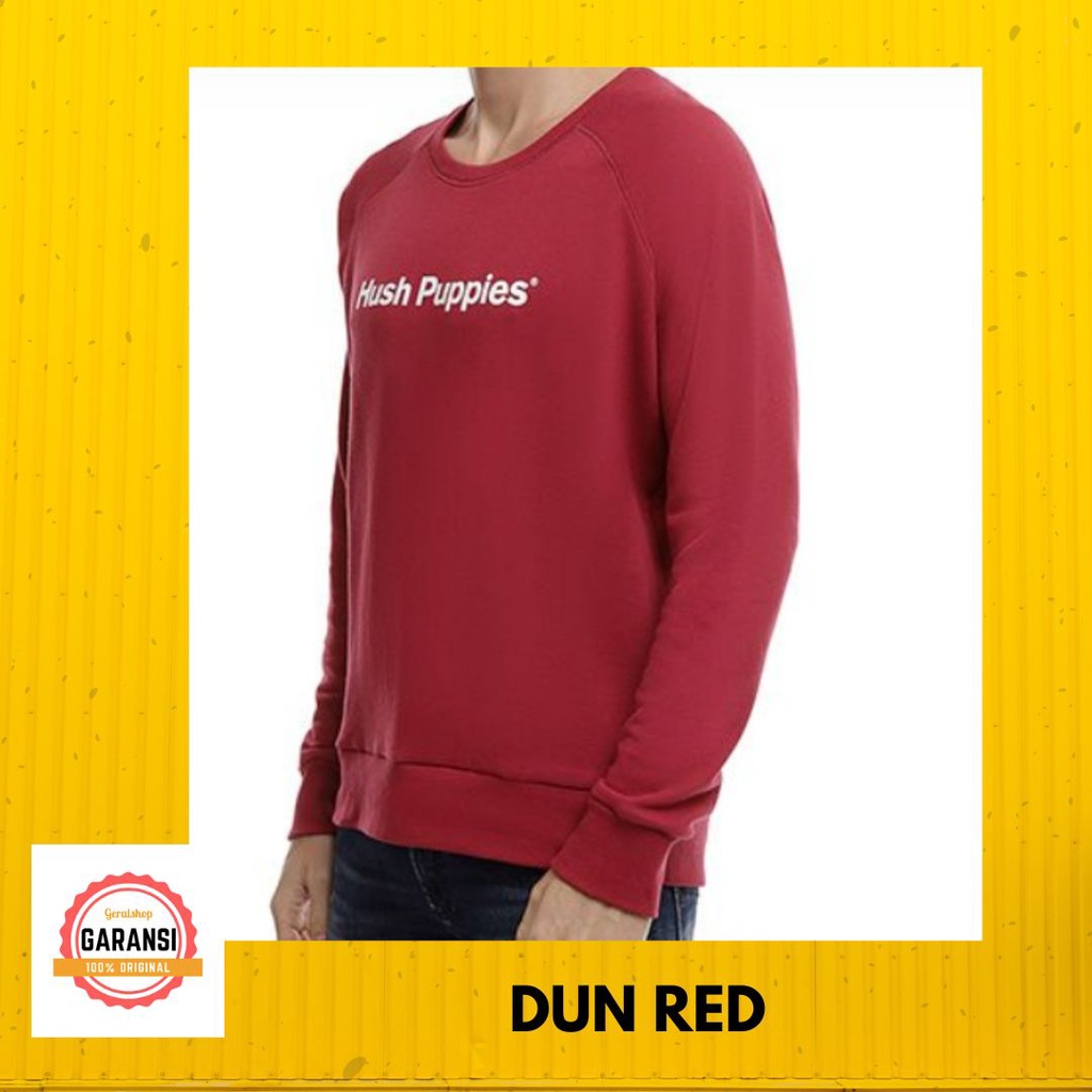 Baju Sweater Pria Hush Puppies Original seri DUN Trendy Kekinian
